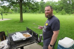 Dan KD9M with his famous pulled pork
