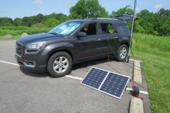 solar power QSOs at the VHF station