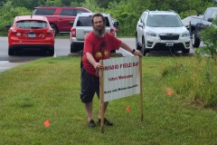 Dan, KD9M plants the MCWA FD sign