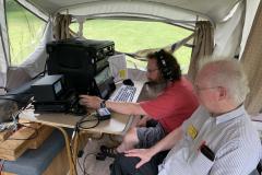 Dan, KD9M and Fred, AC9RQ operating SSB