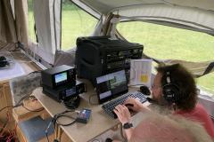 Dan, KD9M and Fred, AC9RQ  at the SSB station