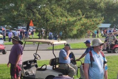 Waiting for gates to open on Saturday.