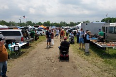 Part of the huge flea market