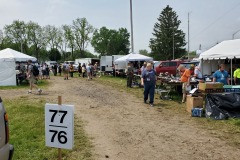 Part of the huge flea market