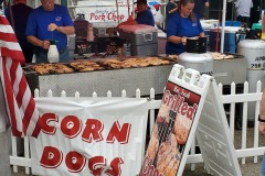 Port chops and corn dogs. Yum.