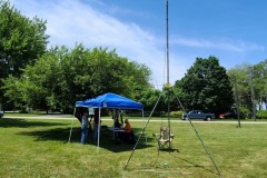 Net control station for the McHenry County Century Bike Run 5/30/2021
