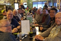 Breakfast at Kim & Patty's, February 1, 2020.. Twenty-four attendees.