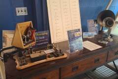 Morse Code exhibit