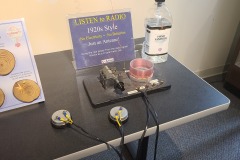 Crystal radio exhibit