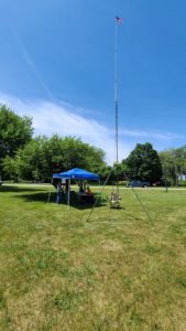 Net control station for the McHenry County Century Bike Run 5/30/2021