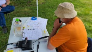 Net control Wendell (N9REP) at the McHenry County Century Bike Run 5/30/2021