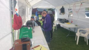 Sam (KC9GPY) and scouts working 6m SSB