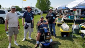 Mike (WB8BZK), Ralph (WB9ICF), John (W9JM), and Glenn (K9OK).