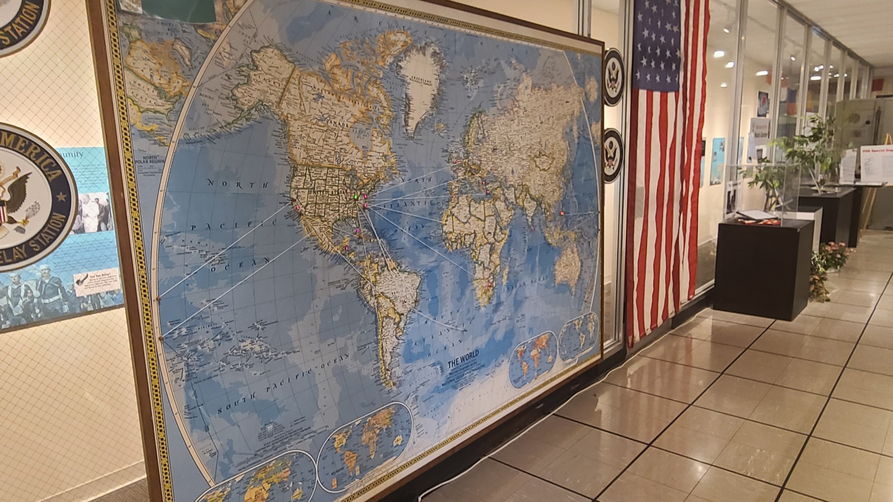 Map showing where VOA was beaming their broadcasts.