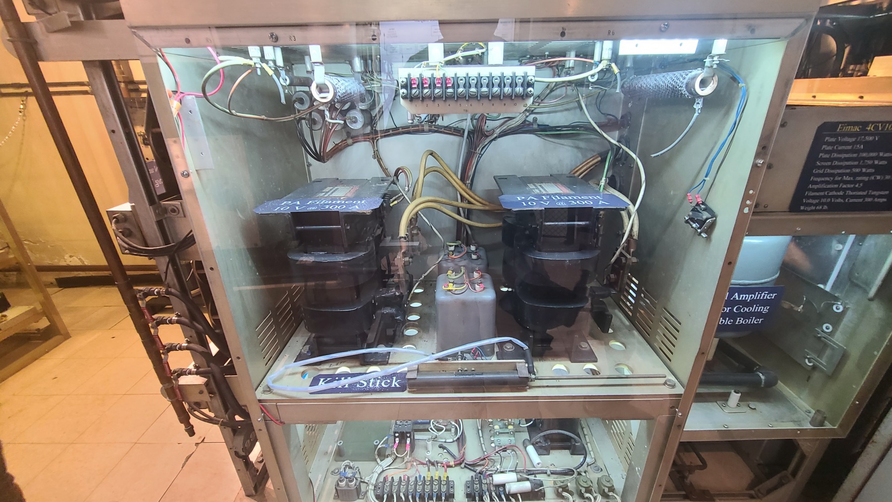 Filament transformers (10 volts @ 300 amps each)
