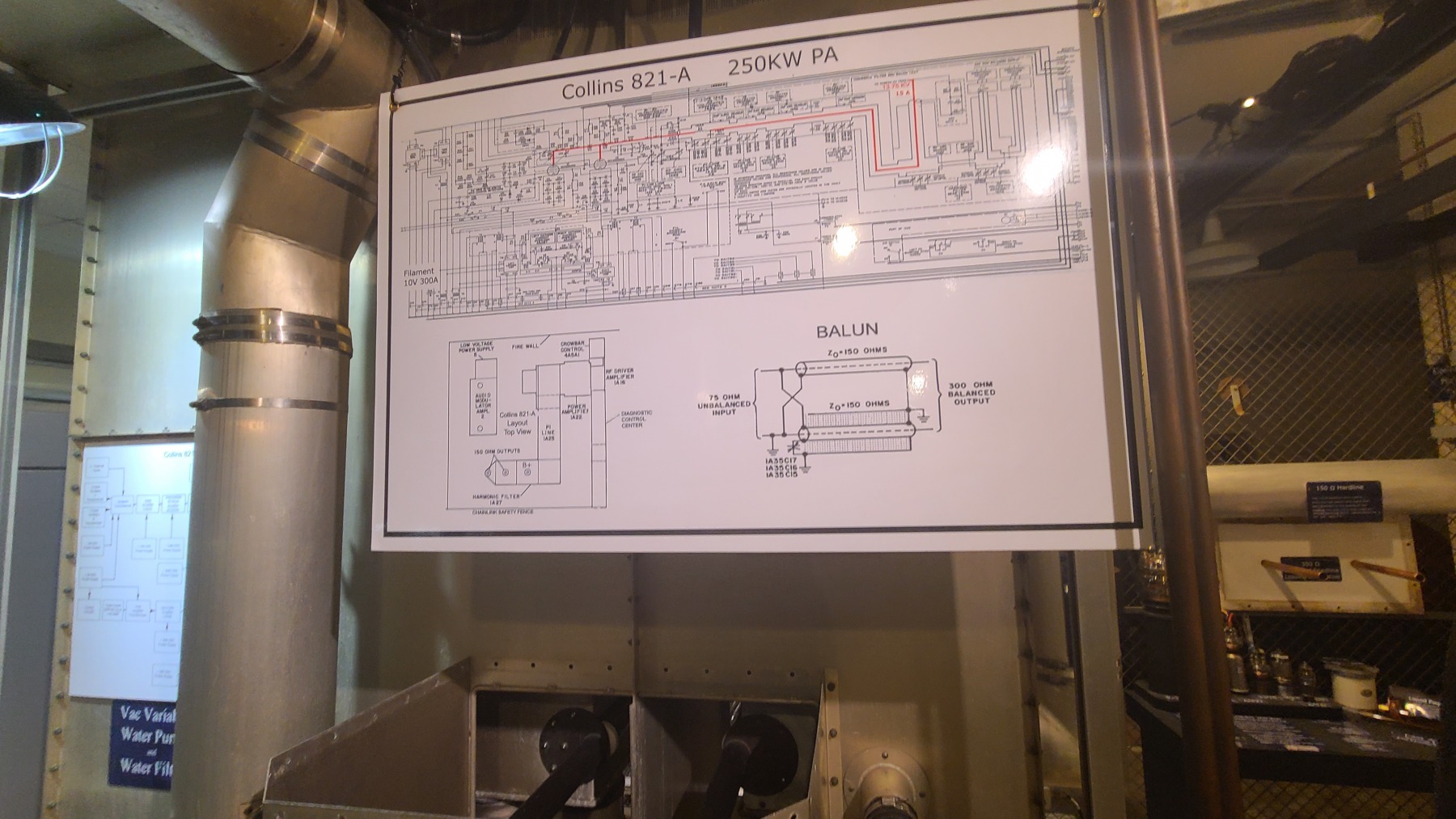 Collins 250 KW power amp schematic