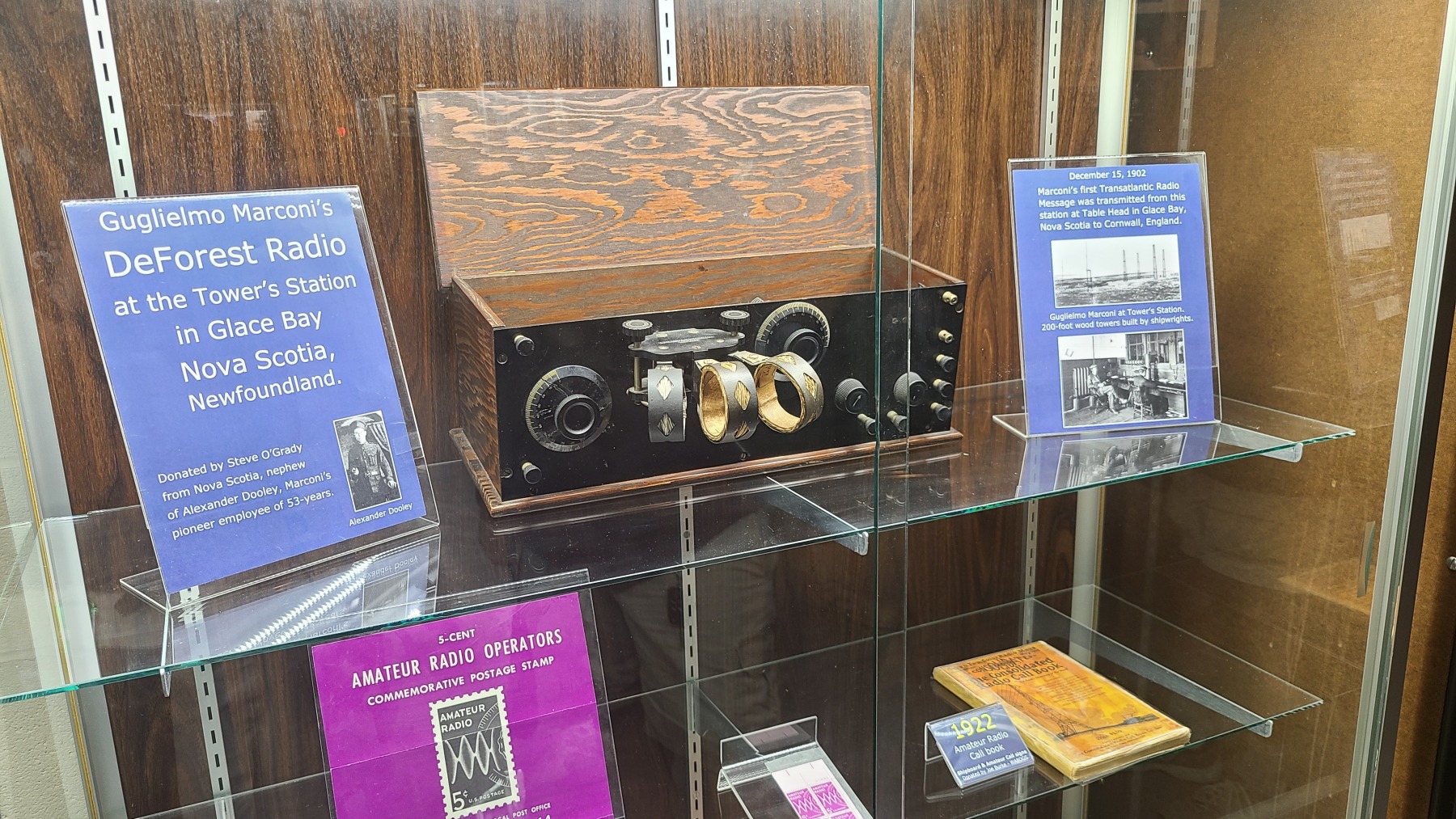 A DeForest radio used at Tower's Station in Nova Scotia