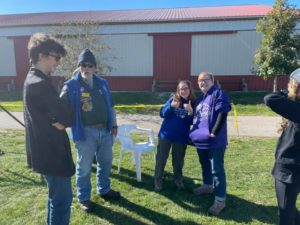 David (N9BSA) enjoying a moment between groups