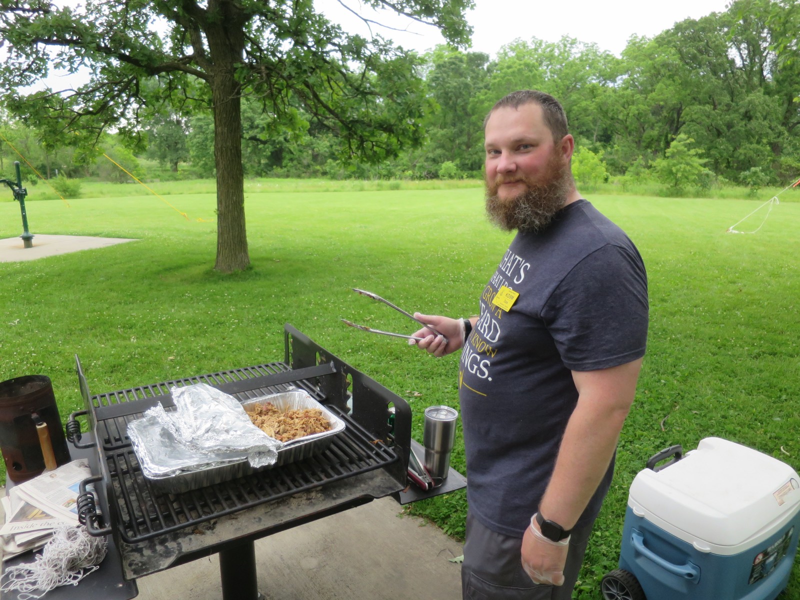 Dan KD9M with his famous pulled pork