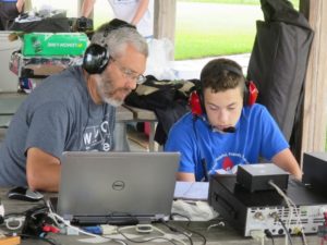 Bill, KD9WEW and visitor (GOTA)