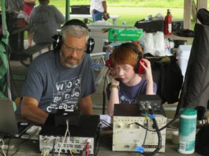 Bill, KD9WEW and visitor (GOTA)