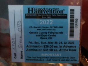Hamvention 2022 ticket - 70th year