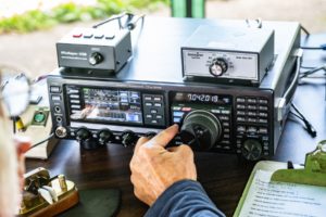 Searching for a frequency to call CQ - Photo by Ken Farver
