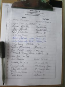 Many guests signed our guest register