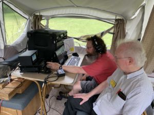 Dan, KD9M and Fred, AC9RQ operating SSB