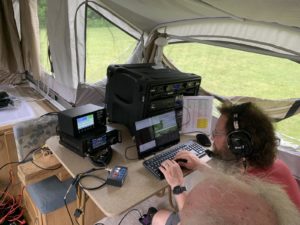 Dan, KD9M and Fred, AC9RQ  at the SSB station